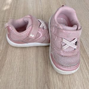 Toddler Girls Stride Rite Pink Glitter Sneakers